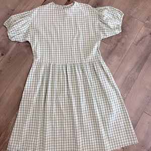 April Meets October May Dress green gingham